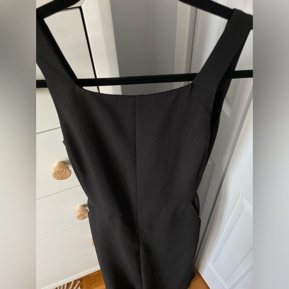 Aritzia Wilfred Ecoulement Wrap Jumpsuit Sz 2 Black Tie Back Sleeveless - Picture 4 of 8